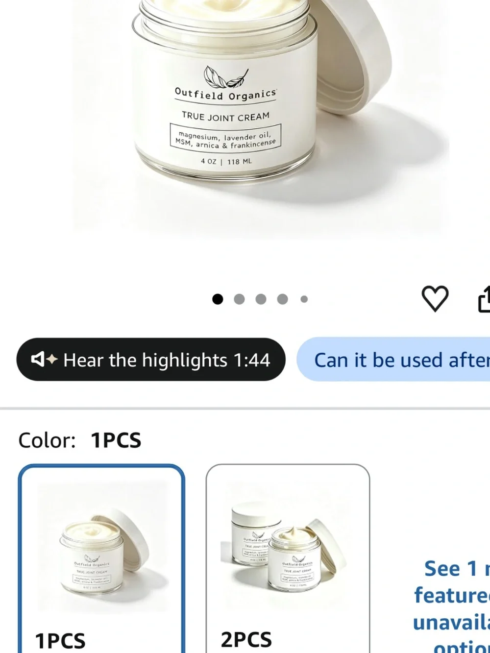 True Joint Cream — Cream Moisturizer for Women